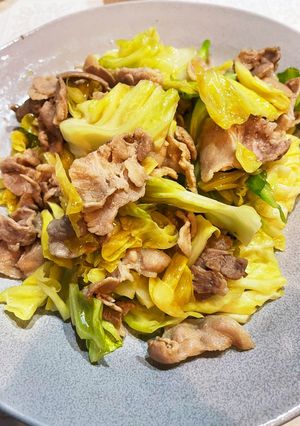 キャベツと豚バラのダシ炒め-レシピのメイン写真