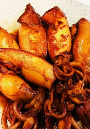 釣って来たマルイカの煮付け-レシピのメイン写真
