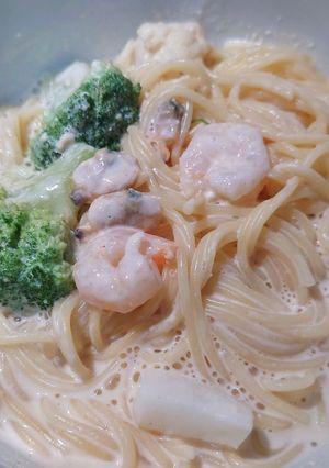カンタン明太マヨクリームパスタぽいやつ-レシピのメイン写真