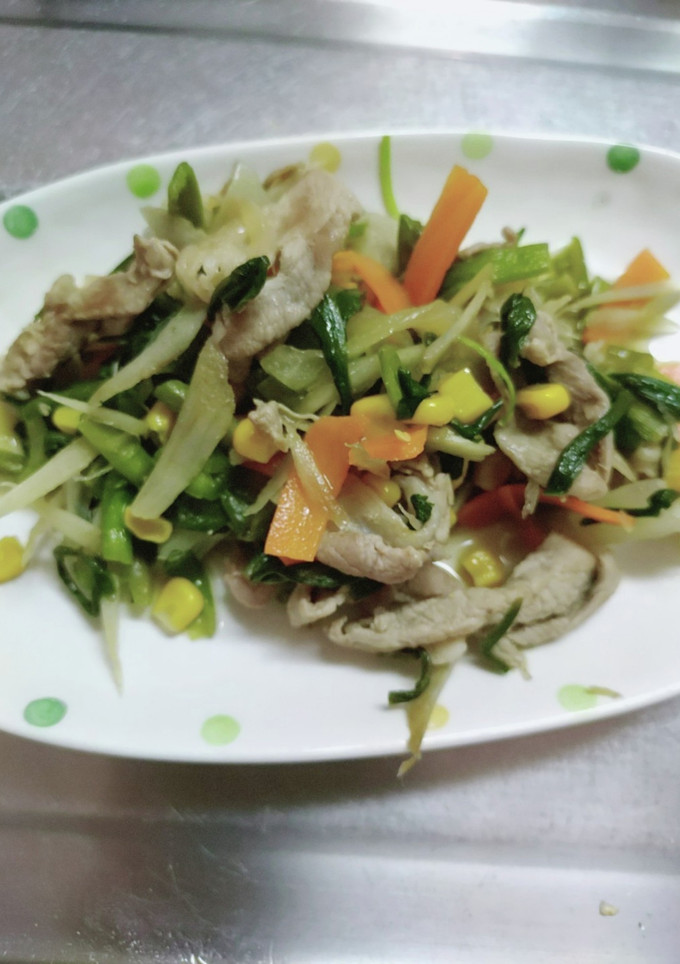 ごぼうとニラを使った野菜炒め-レシピのメイン写真