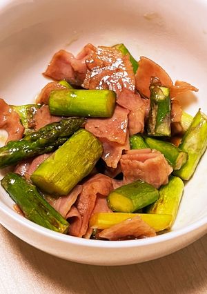 味付け簡単！アスパラベーコン炒め-レシピのメイン写真