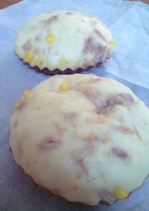 ツナとコーンのお食事蒸しパン-レシピのメイン写真