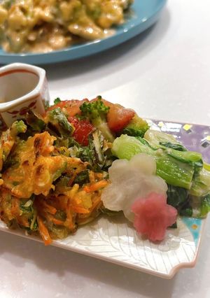 ちんげん菜ばなワサビ漬けマヨ和え-レシピのメイン写真