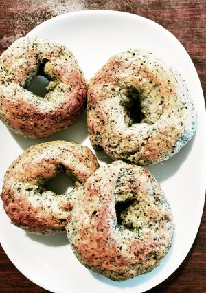 黒胡麻ベーグル-レシピのメイン写真