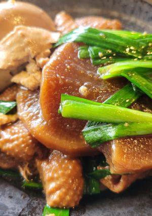 鳥皮と大根煮（安くてうまい）-レシピのメイン写真