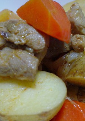 コク旨ピリ辛　新じゃがと鶏肉の煮物☆-レシピのメイン写真