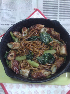 ちくわ小松菜入り和風ナポリタン焼きうどん-レシピのメイン写真