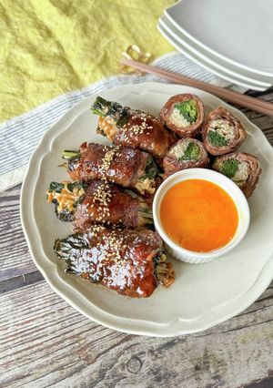 ☆春菊香る一口すき焼き☆-レシピのメイン写真