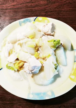 チキンと蕪と白菜の豆乳クリーム煮込み-レシピのメイン写真