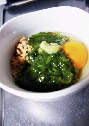 納豆めかぶ卵で！-レシピのメイン写真