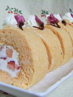 さくらのロールケーキ-レシピのメイン写真
