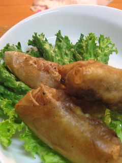 香菜と旬のたけのこの春巻き-レシピのメイン写真