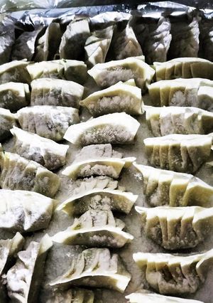 厨房ばあばぁ！冷凍肉餃子作り方！-レシピのメイン写真