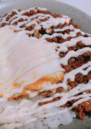 簡単♡ずぼら飯♡ロコモコ丼風♡-レシピのメイン写真
