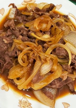 牛肉と玉ねぎ炒め-レシピのメイン写真