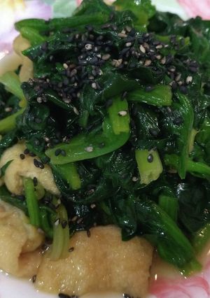 ほうれん草と油揚げのじゅわっと炒め煮♡-レシピのメイン写真