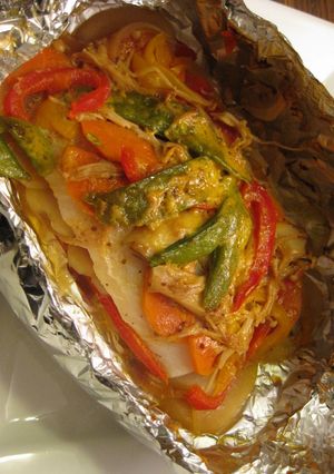 魚のホイル包み焼き☆温野菜と一緒に-レシピのメイン写真