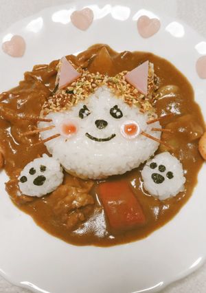 デコカレー　猫さん-レシピのメイン写真