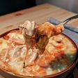 えのキムチカルボナーラグラタン