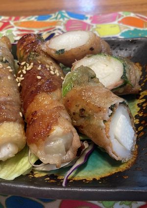 【居酒屋メニュー】山芋とちくわの豚バラ巻-レシピのメイン写真