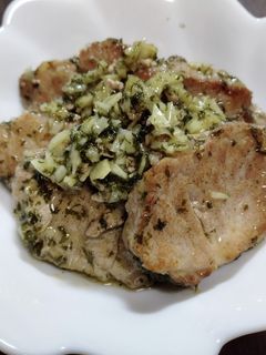 豚ひれ肉のソテー、アヒージョ風-レシピのメイン写真