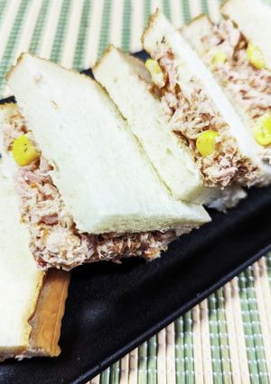 鰹節＆粉チーズで旨味UPのツナサンド-レシピのメイン写真