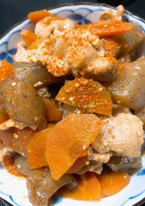 豚肉で牛すじ煮込み風(豚肉のどて煮)-レシピのメイン写真