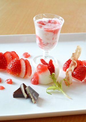 とちおとめ（いちご）の春色ワンプレート♪-レシピのメイン写真