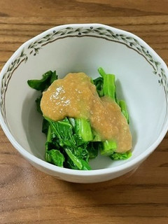 なばなの酢味噌和え-レシピのメイン写真
