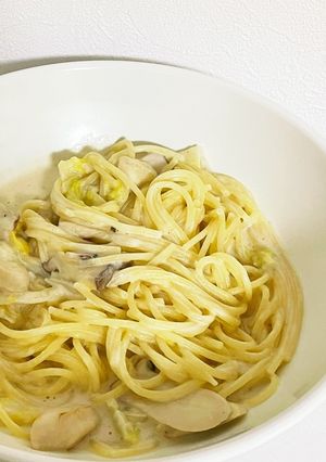 牛乳と薄力粉で作る簡単クリームパスタ-レシピのメイン写真