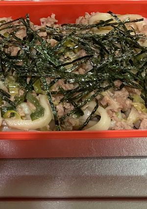 ☆絶品☆豚ひき肉のまぜうどん☆-レシピのメイン写真
