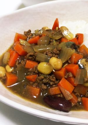 野菜カットだけ頑張る豆缶カレー-レシピのメイン写真