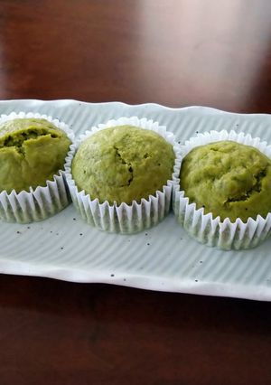砂糖不使用☆米粉抹茶バナナ蒸しパン-レシピのメイン写真