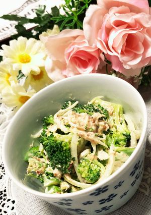 新玉ねぎとブロッコリーのデリ風ツナおかか-レシピのメイン写真