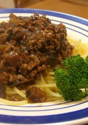 茄子と肉味噌のパスタ-レシピのメイン写真