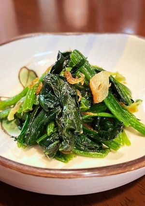 ほうれん草とあみえびの炒め物-レシピのメイン写真