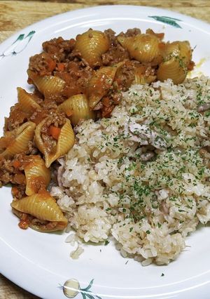 挽き肉詰めショートパスタ♫-レシピのメイン写真