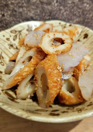 竹輪と蒟蒻の照り煮-レシピのメイン写真