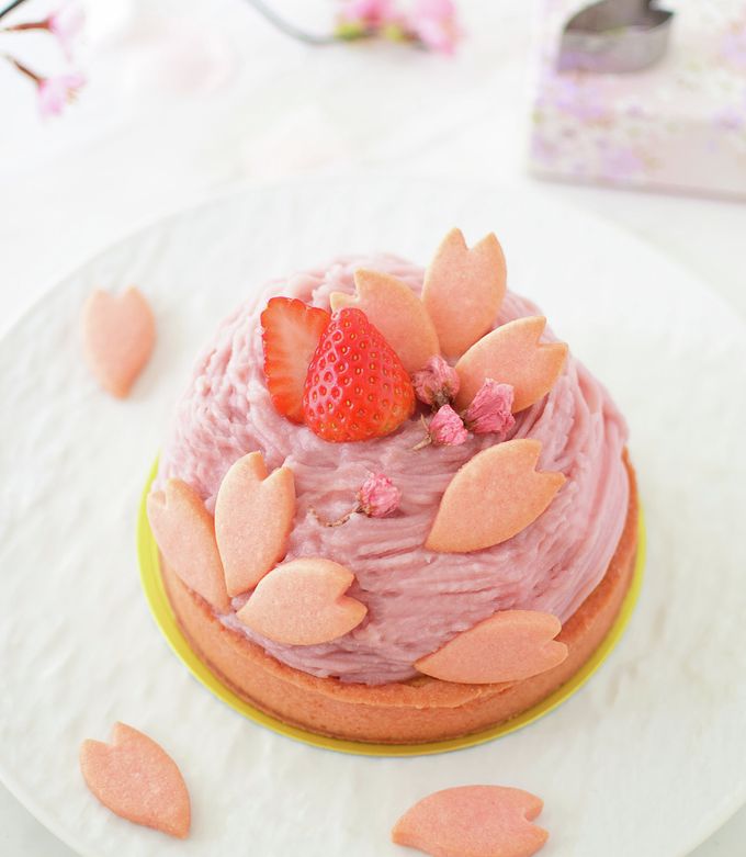 桜のモンブランタルト-レシピのメイン写真