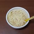 簡単とんこつスープパスタ具なし小腹用