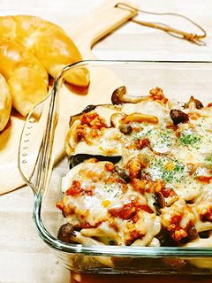 簡単♪茄子としめじのミートソースグラタン-レシピのメイン写真