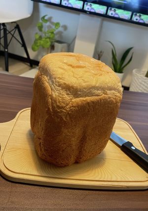 ホームベーカリー　3分！簡単牛乳食パン　-レシピのメイン写真