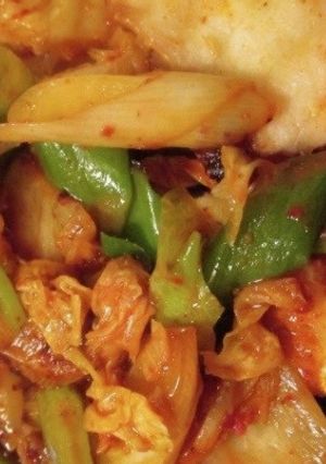 白身魚のキムチ炒め-レシピのメイン写真