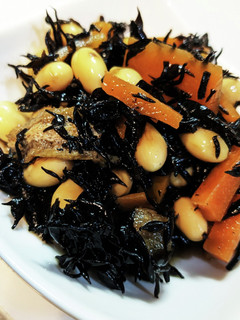 余った節分豆でひじきの煮物-レシピのメイン写真