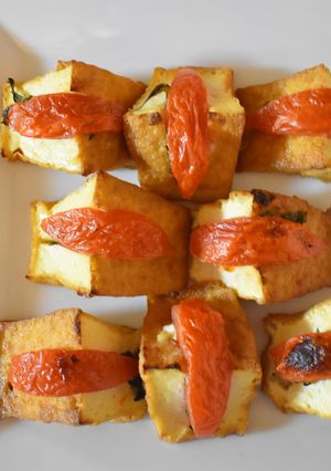 厚揚げの大葉トマトサンド焼き-レシピのメイン写真