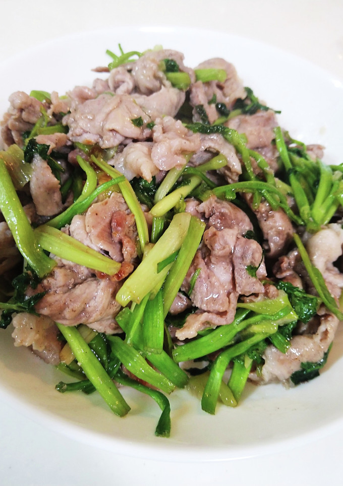 豚肉とセリの塩炒め-レシピのメイン写真
