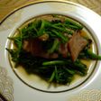 クレソンのにんにく炒め