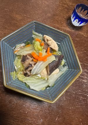 椎茸出汁の鶏鍋-レシピのメイン写真