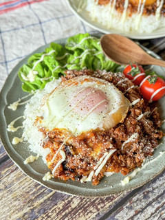 新玉ねぎのそぼろタコライス-レシピのメイン写真