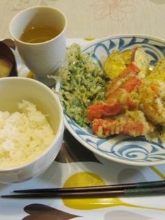 変わり衣で美味しく!エビとお芋の天ぷら-レシピのメイン写真